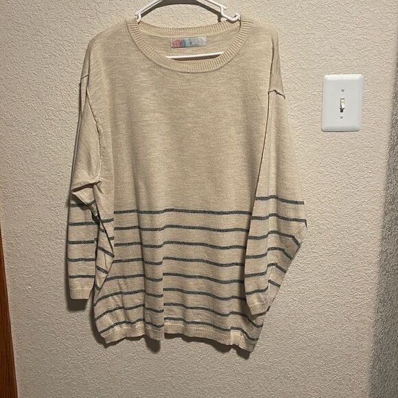 Free People Beach Dana Point Striped SWEATER ONLY, Size Extra Small - Picture 2 of 10
